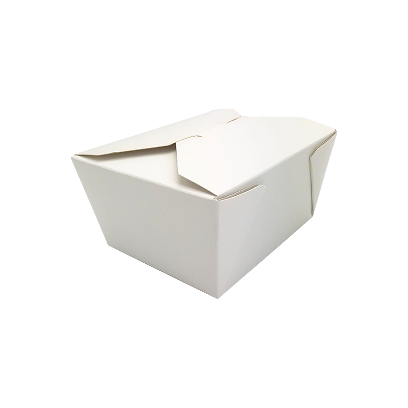 Pudełko na żywność z białego/drukowanego papieru PE/PLA na wynos Pudełko na żywność z białego/drukowanego papieru PE/PLA na wynos